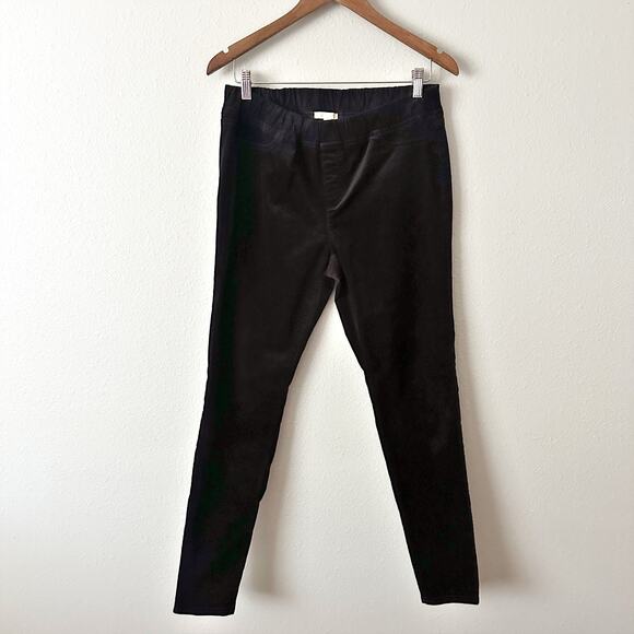 Eileen Fisher Organic Cotton & Tencel Black Pull-on Corduroy Pants women’s small - Picture 1 of 12